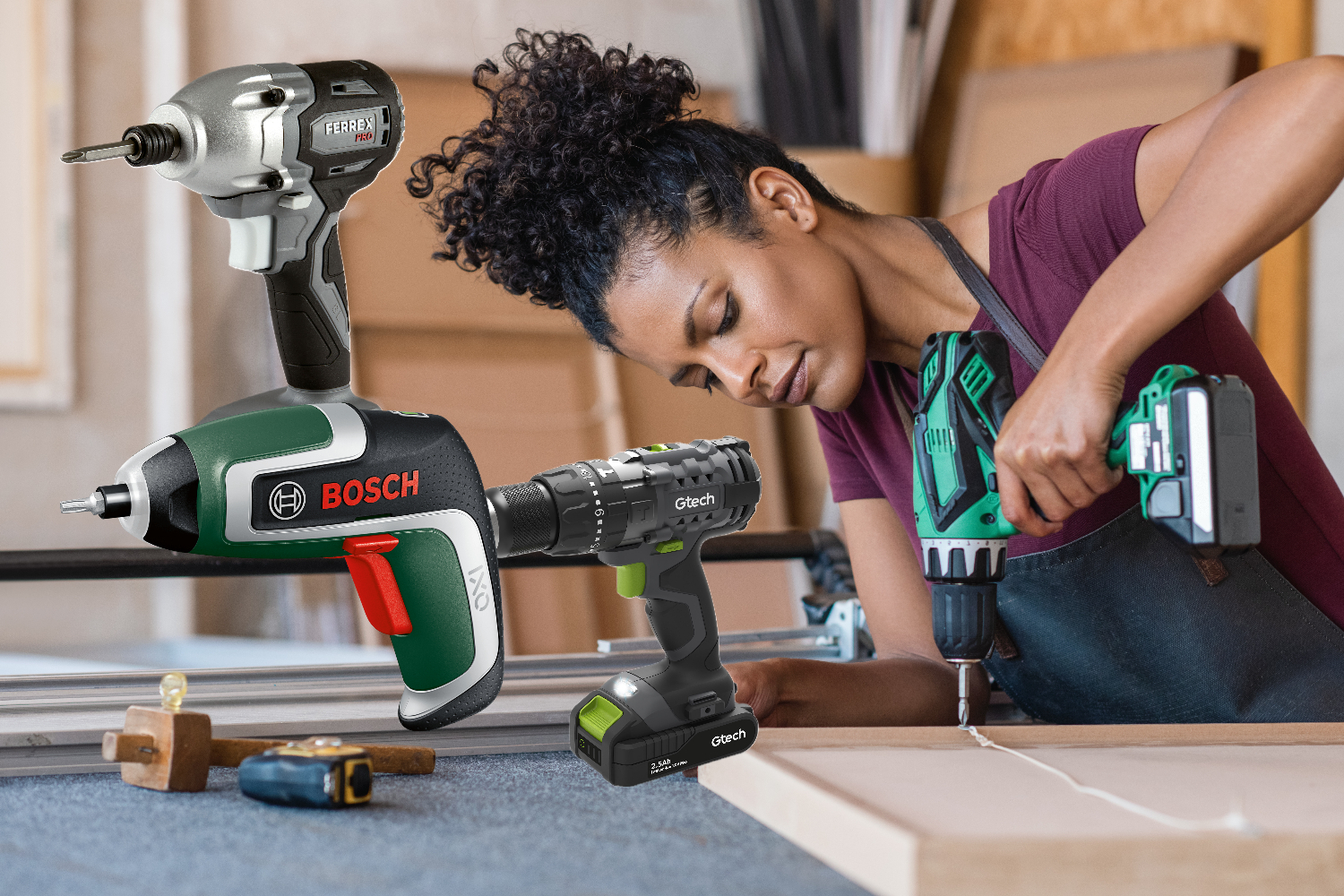 Cordless impact hammer discount drill