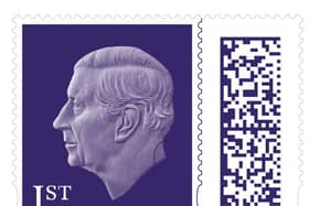 The new stamp design featuring King Charles  