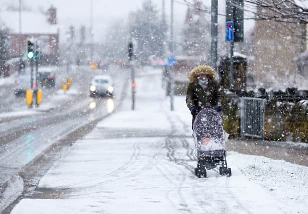 Blizzard conditions in UK