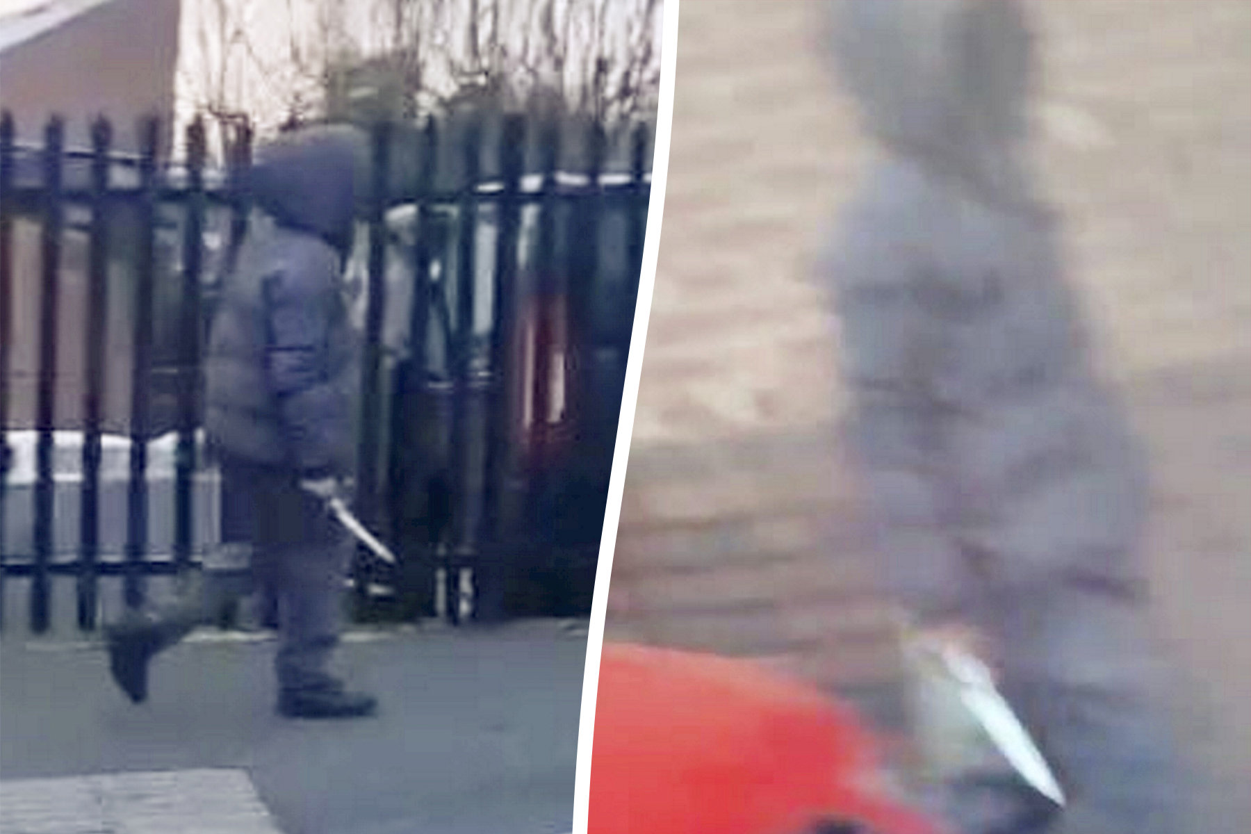 Knifeman brandishes blade near school in Birmingham