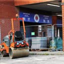 Building work continues at Ibrox as they finish off changes to the Copland Stand.