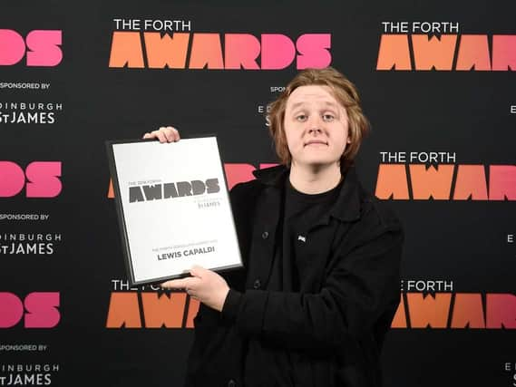 Lewis Capaldi at the 2018 awards