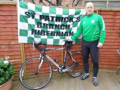 Hugh Cockburn will cycle 444 miles