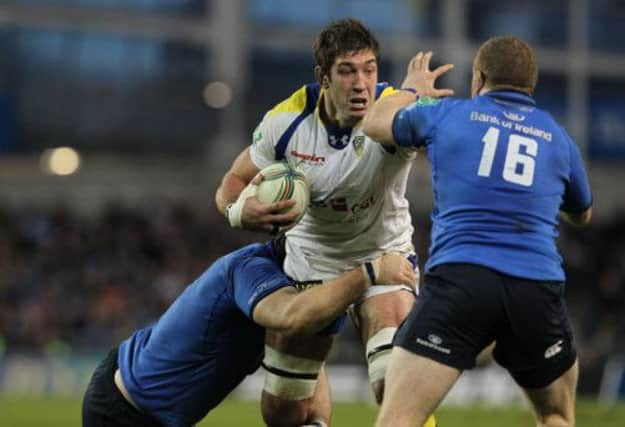 Clermont Auvergne lock Nathan Hines is looking forward to another bruising battle today. Picture: Getty