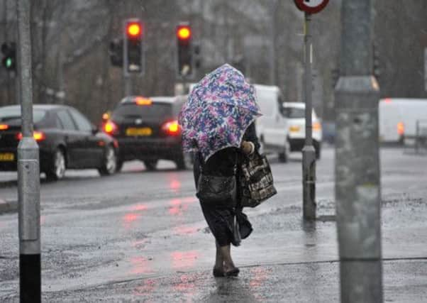 A yellow 'be aware' weather warning has been issued to parts of Scotland. Picture: Robert Perry