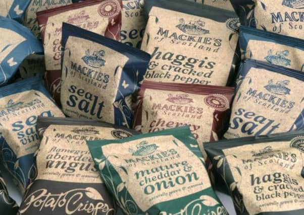 Crisps firm Mackies of Scotland is eyeing a 30 per cent increase in sales. Picture: Comp