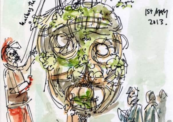 EdinburghSketcher meets the Giants of Holyrood Park