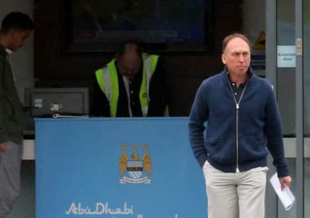 David Platt leaving City's Carrington Training Ground. Picture: PA