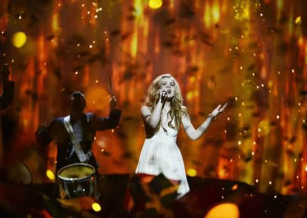 Emmelie de Forest performs "Only Teardrops". Picture: Reuters