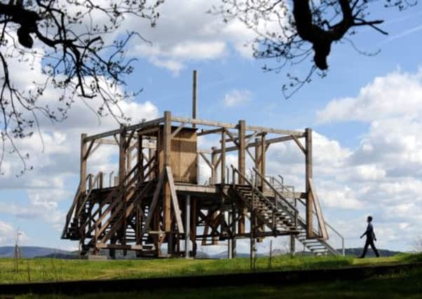 Durants Scaffold in its atmospheric setting overlooking the Pentland Hills. Picture: Jane Barlow