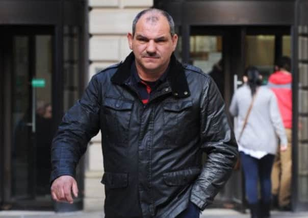 Gary McCourt leaving Edinburgh Sheriff Court. Picture: TSPL