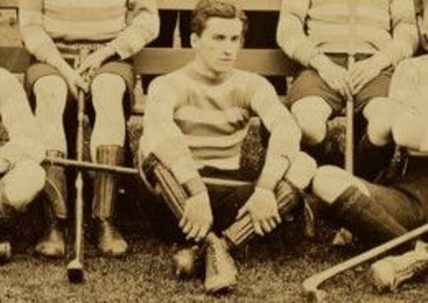 Dr Johnnie Cattanach as seen in a Newtownmore team photo. Picture: Cattanach family