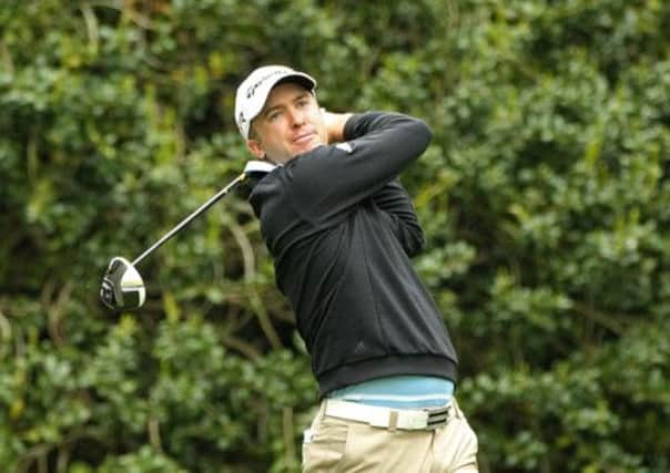 Martin Laird hits a tee shot during last month's Wells Fargo Championship. Picture: Getty