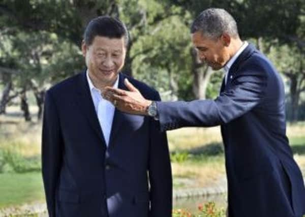 US President Barack Obama and Chinese President Xi Jinping at their bilateral meeting in Rancho Mirage, California. Picture: Getty