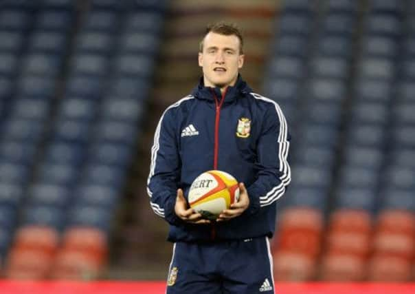 Stuart Hogg starts at stand-off this morning for the Lions. Picture: Getty