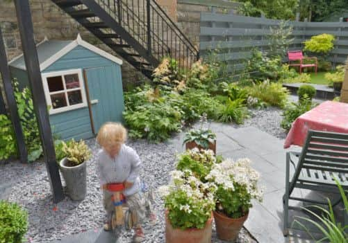 The back garden in Bonnington Terrace. Picture: Phil Wilkinson