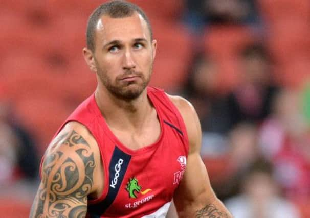 Quade Cooper training with the Reds. Picture: Getty