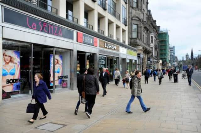 Edinburgh's Princes Street. Picture: Jane Barlow