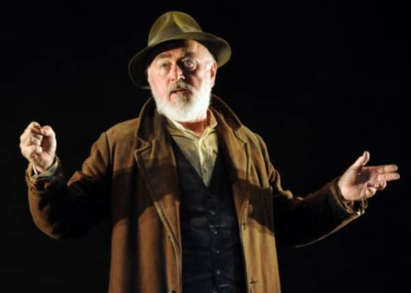 Actor Peter Egan performs Samuel Becketts First Love on stage at the Royal Lyceum Theatre. Picture: Jane Barlow