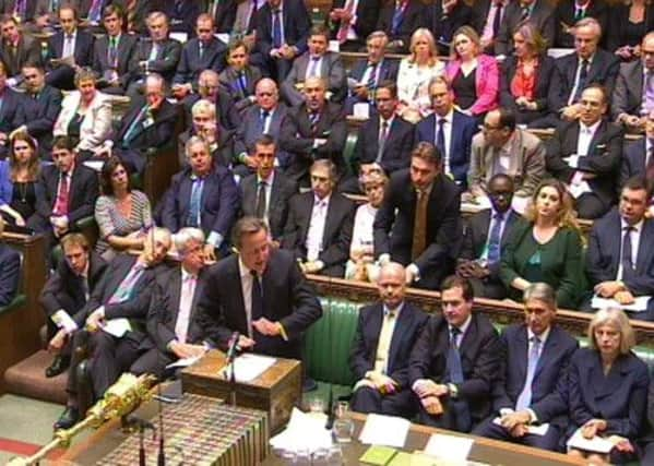 Prime Minister David Cameron speaks during a debate on Syria in the House of Commons. Picture: PA