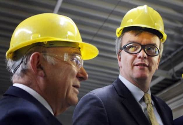 Michael Moore and Vince Cable during the UK Green Investment Bank launch last year. Picture: PA