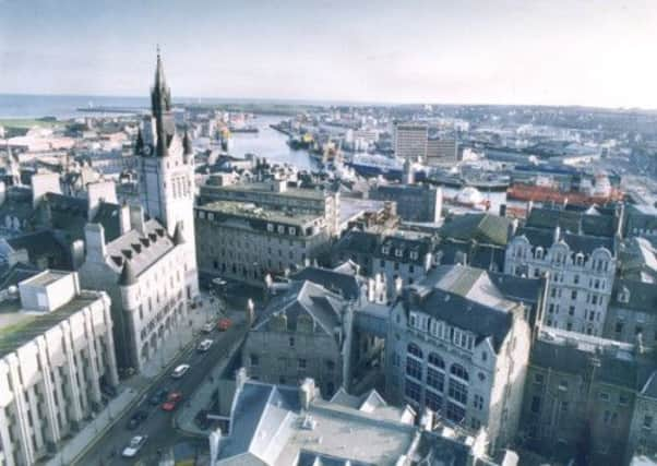 Streets have been closed around the Aberdeen Town House. Picture: TSPL