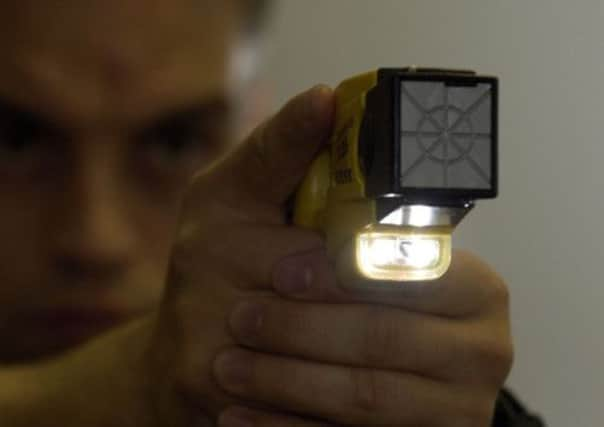 Police discharged several Taser stun guns at the man. Picture: TSPL