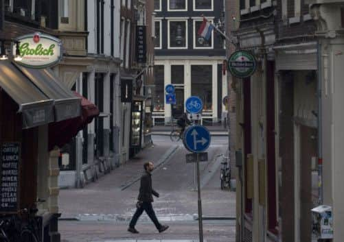 The violence occurred in and around Dam Square. Picture: AP