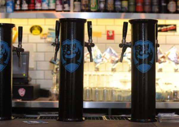 Taps at the genuine Brewdog bar in Edinburgh's Cowgate. Picture: Neil Hanna