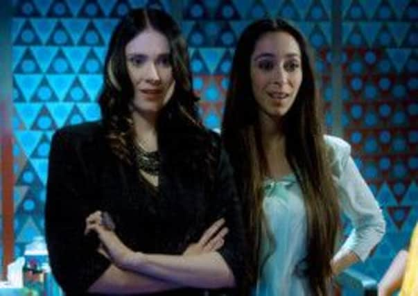 Kate Nash, left, and Oona Chaplin on a memorable girls night out in Powder Room. Picture: Contributed