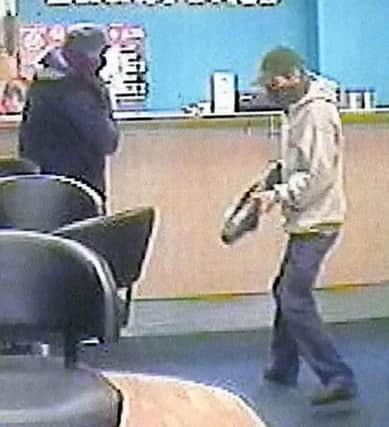 CCTV images of Darren Hunter and William Appleby. Picture: HeMedia