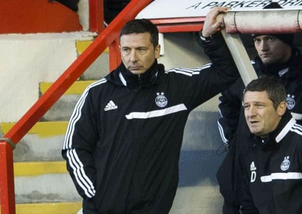 Derek McInnes: Untidy goal. Picture: SNS