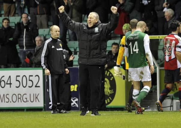 Terry Butcher cheers at the end of his side's 3-0 win. Picture: TSPL