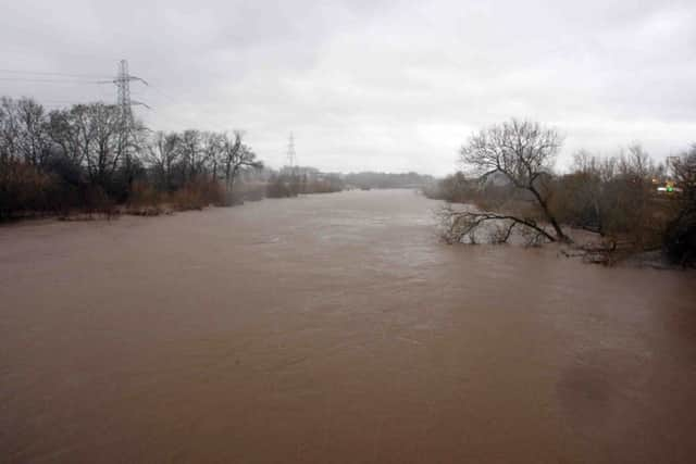 The River Clyde at Carmyle near Glasgow