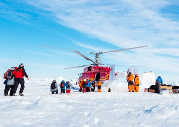 Photograph taken by expedition doctor Andrew Peacock