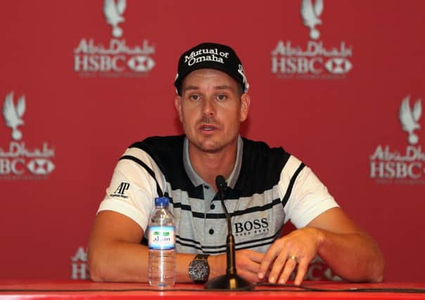 World number three Henrik Stenson. Picture: Getty