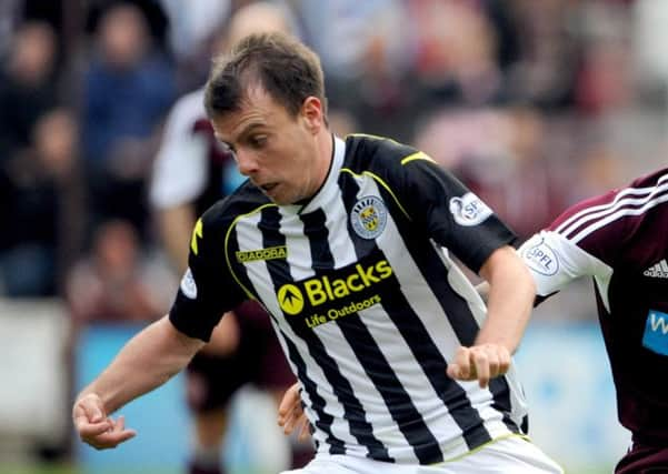 St Mirren footballer Paul McGowan received a lighter sentence for assaulting two policemen than a man who sent threatening messages on Twitter. Picture: Jane Barlow