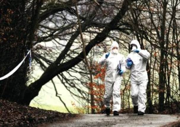 Police searched near Dunvegan Avenue in Kirkcaldy. Picture: Greg Macvean