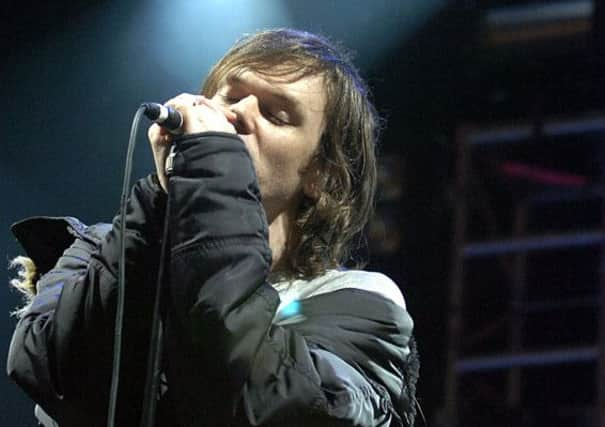 Roddy Woomble, during Idlewild's set at Hogmanay 2008. Picture: TSPL