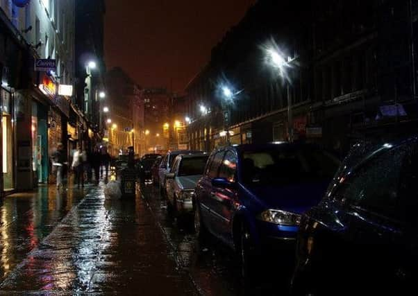 Glasgow's Union Street. The city has signed up for a green loan to finance eco-friendly street lighting. Picture: Complimentary