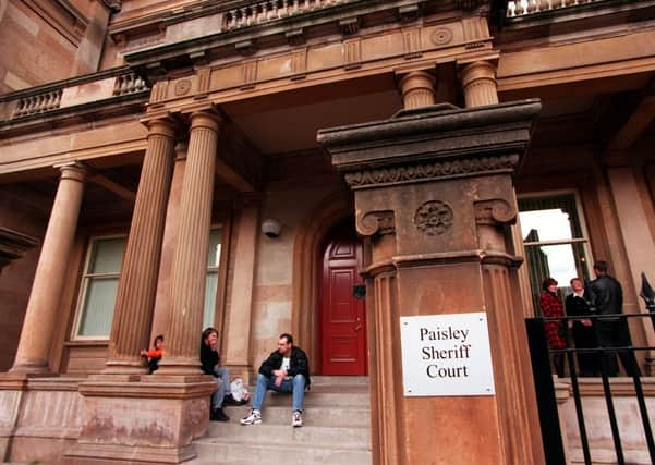 Paisley Sheriff Court. Picture: TSPL