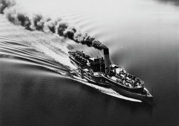 The Paddle Steamer Prince Edward cuts through Loch Lomond in this image from July 1948. Picture: Contributed