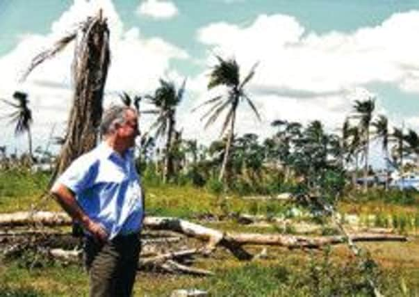 Lord McConnell in the Philippines. Picture: Contributed