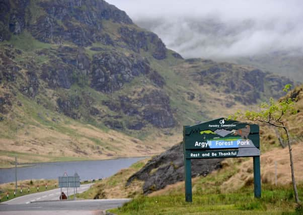 The Rest and Be Thankful diversionary route has periodically fallen victim to landslides. Picture: Robert Perry