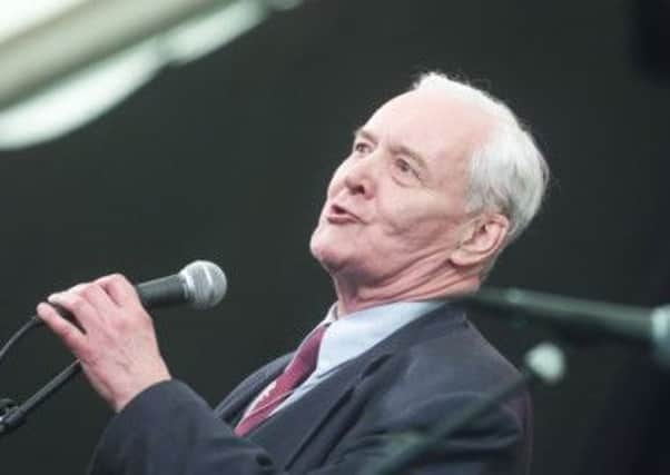 Tony Benn, speaking in 2001. Picture: TSPL