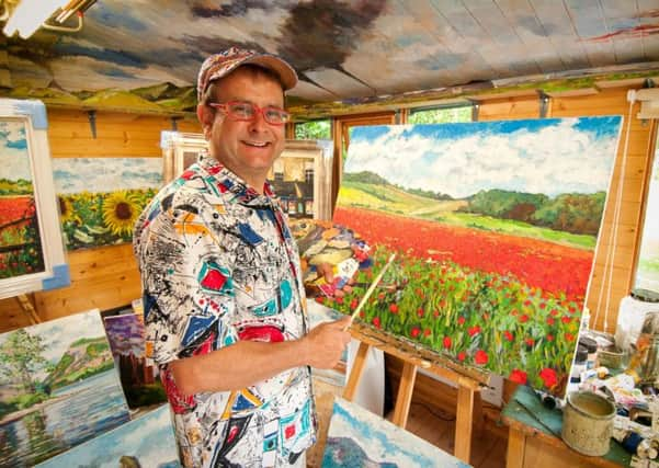 Timmy Mallett in his studio. Picture: Hemedia