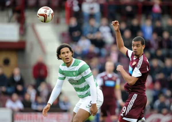 Virgil van Dijk, left, tops the list of the best centre backs in the Scottish Premiership. Picture: Jane Barlow