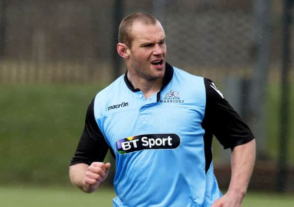 Geoff Cross training with Glasgow Warriors. Pic: SNS/SRU