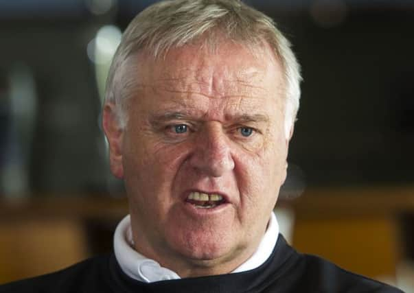 Dunfermline manager Jim Jefferies chats to the media after being presented with the SPFL League One Manager of the Month award for February. Picture: SNS