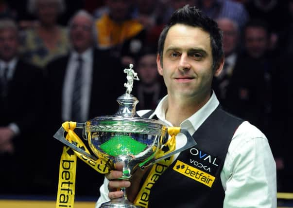 Five-time winner Ronnie OSullivan is chasing a hat-trick of world titles but is still two behind Stephen Hendry. Picture: PA